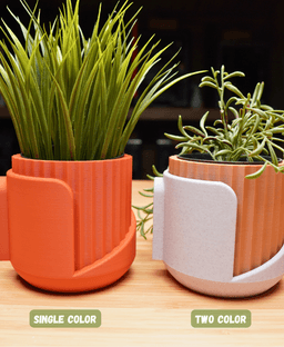 The "Flute" Wall Planter 3d model