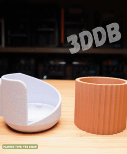 The "Flute" Wall Planter 3d model