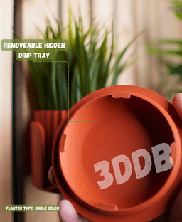 The "Flute" Wall Planter 3d model
