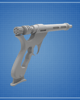 Jango Fett's WESTAR-34 Blaster - Star Wars 3d model