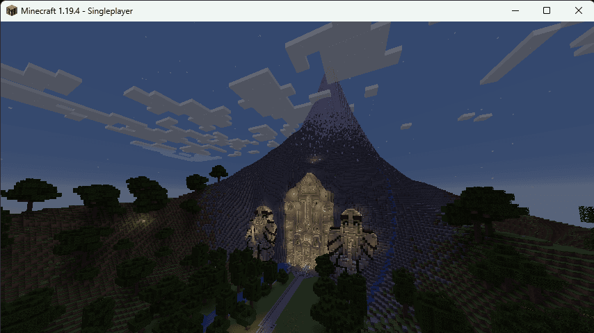 Minecraft Lonely Mountain 3d model