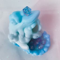 Sleepy Whale Dice Tower and Stand 3d model