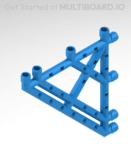 8x8 MU Bracket - Bolt-Locked Inserts 3d model