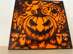 halloween painting 3d model