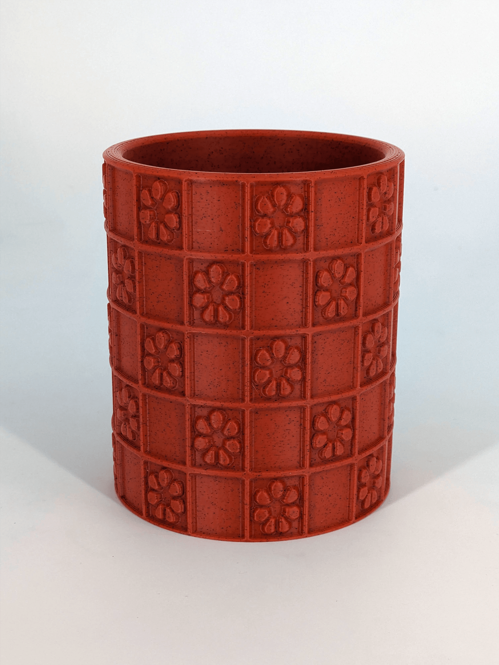 Floral Tile Vase 3d model
