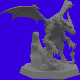 Velchron, the Clockwork Dragon – 3D Printable Miniature 3d model