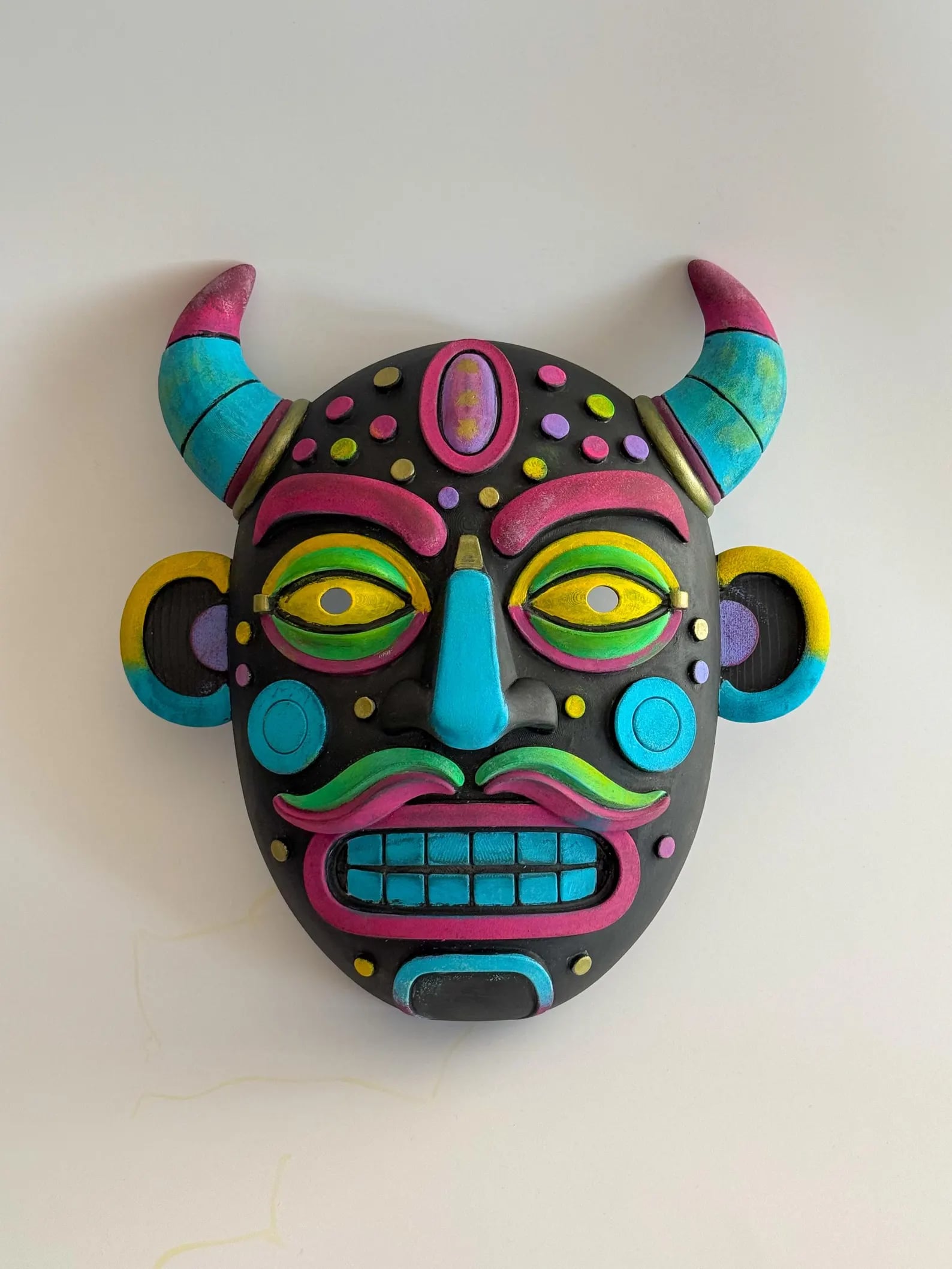 Funky Demon Wall Mask Wall Hangable 3d model