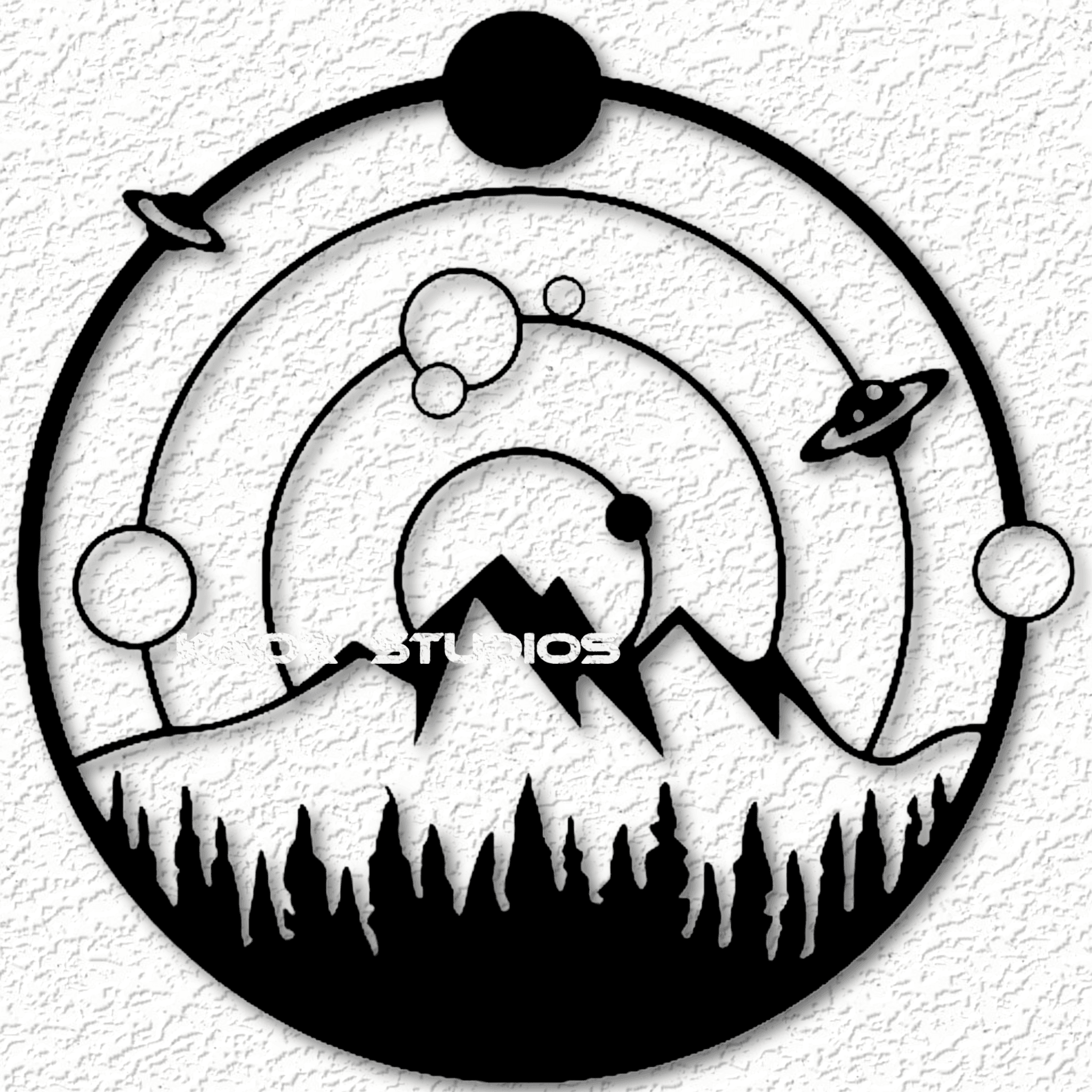 solar system wall art space wall decor 3d model