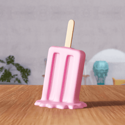 Melting Popsicle – Candy Style 3d model