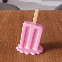 Melting Popsicle – Candy Style 3d model