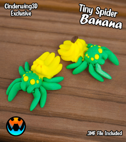 Tiny Spider Bananas 3d model