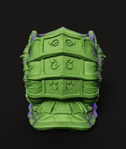 Undead Snail Dice Holder STL | DnD 3D Print | Gothic 3d model