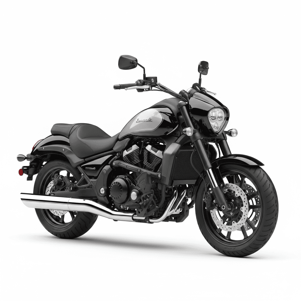 Kawasaki Vulcan 1700 Vaquero Bagger Motorcycle 3d model