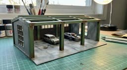 The IronWorks Hangar: Modular 1/64 Garage Kit 3d model