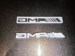 AMG Logo and Stencil 3d model