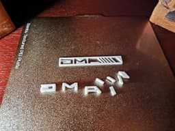 AMG Logo and Stencil 3d model