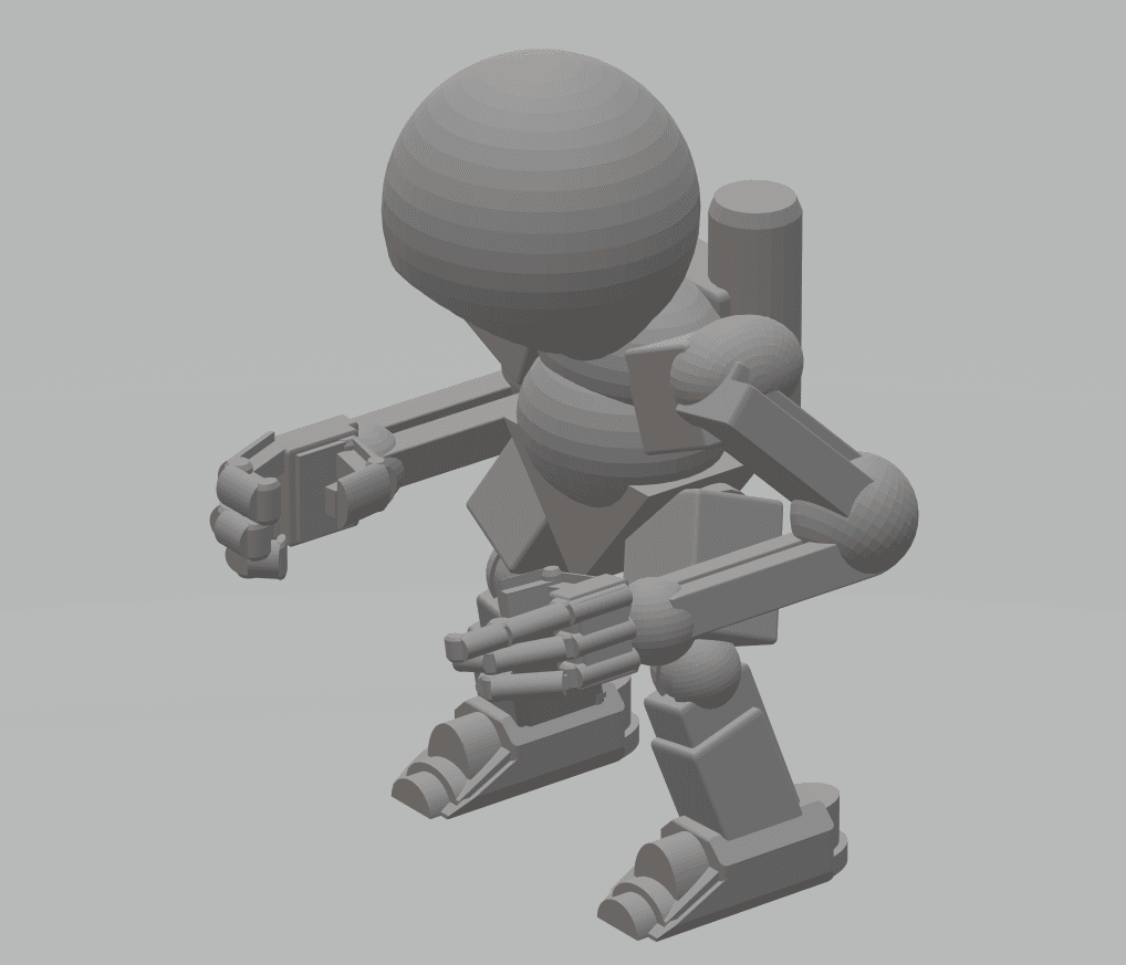 FHW: Desktop Standing Danni Bot 3d model