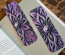 Ornate Floral Bookmarks - set of 2 3d model
