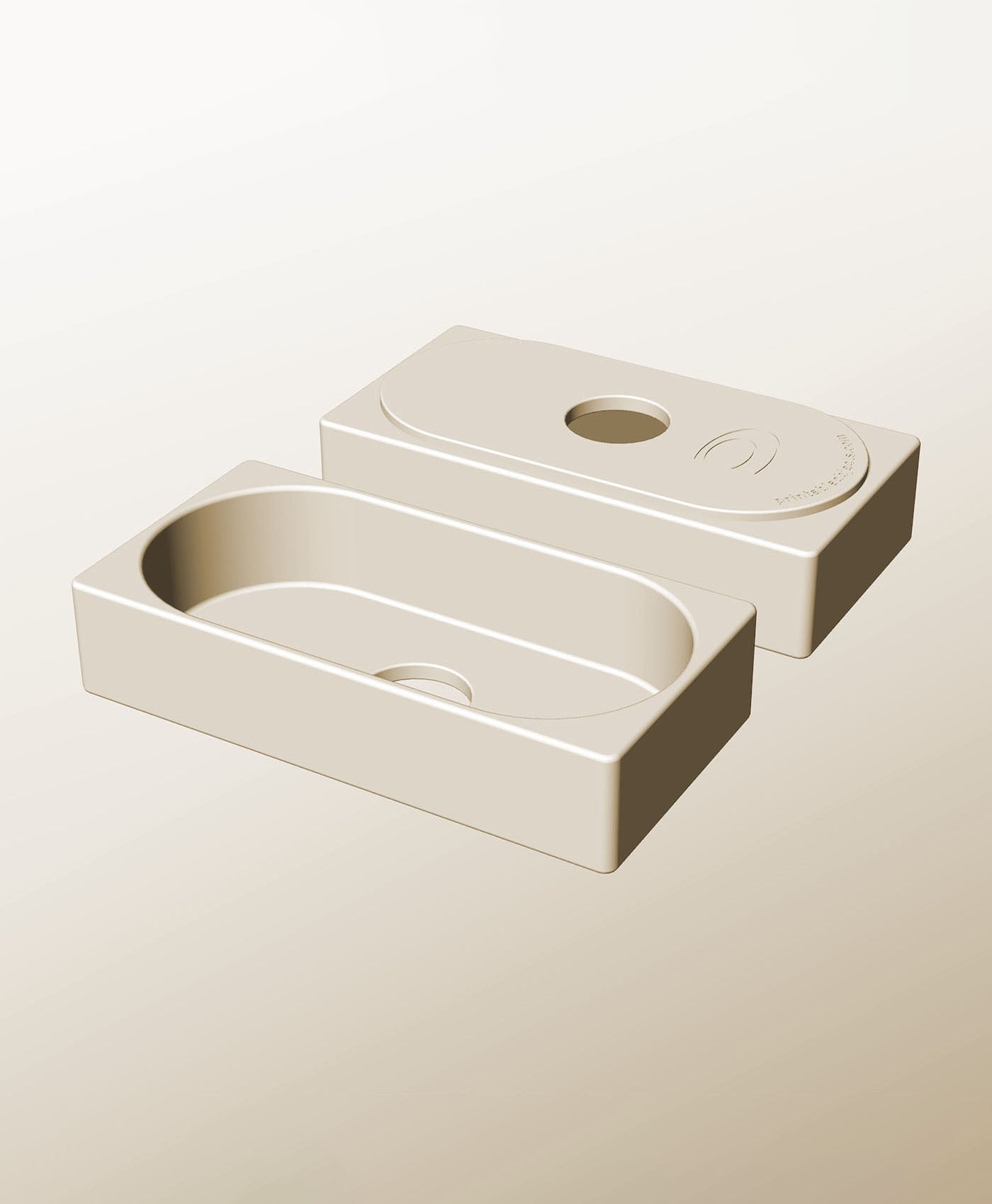 CX96-45-P Stacking pierced module bin for modern home decor 3d model