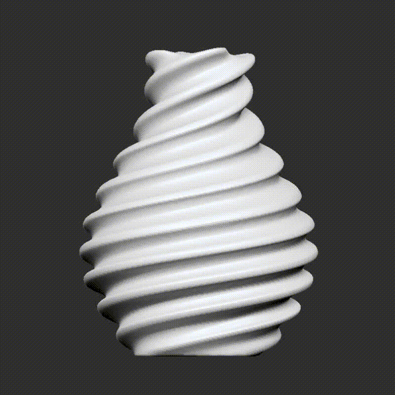 Twist Vase 3d model
