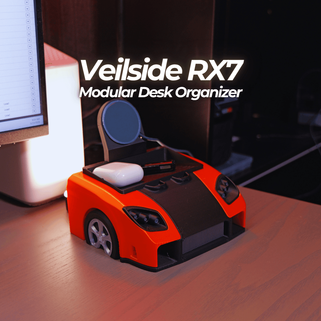 Veilside RX-7 Modular Desk Organizer 3d model
