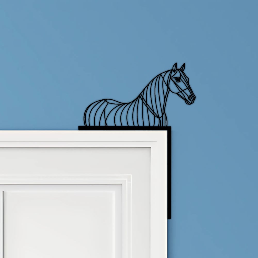 Horse Door Corner Decor 3d model