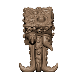 Cube Demon 32mm Dark Fantasy Tabletop Miniature 3d model