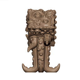 Cube Demon 32mm Dark Fantasy Tabletop Miniature 3d model