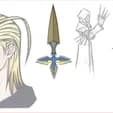 Larxene Lighting Cosplay 3d model