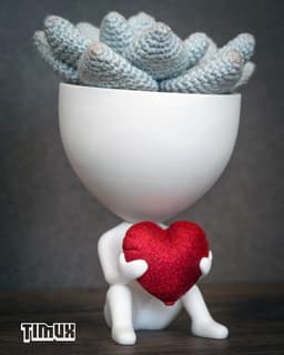 ROBERT PLANT WITH A HEART BALLOON 3d model
