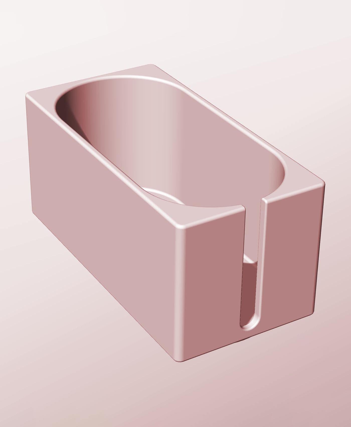 CX68-70-SS Slotted container modular stackable module bin box 3d model