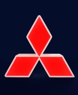 Mitsubishi Sign – LED strip compatible 3d model