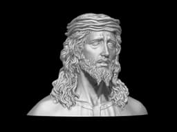Jesus Christ Realistic Bust 3d model