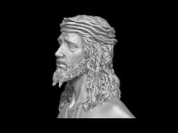 Jesus Christ Realistic Bust 3d model