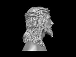 Jesus Christ Realistic Bust 3d model