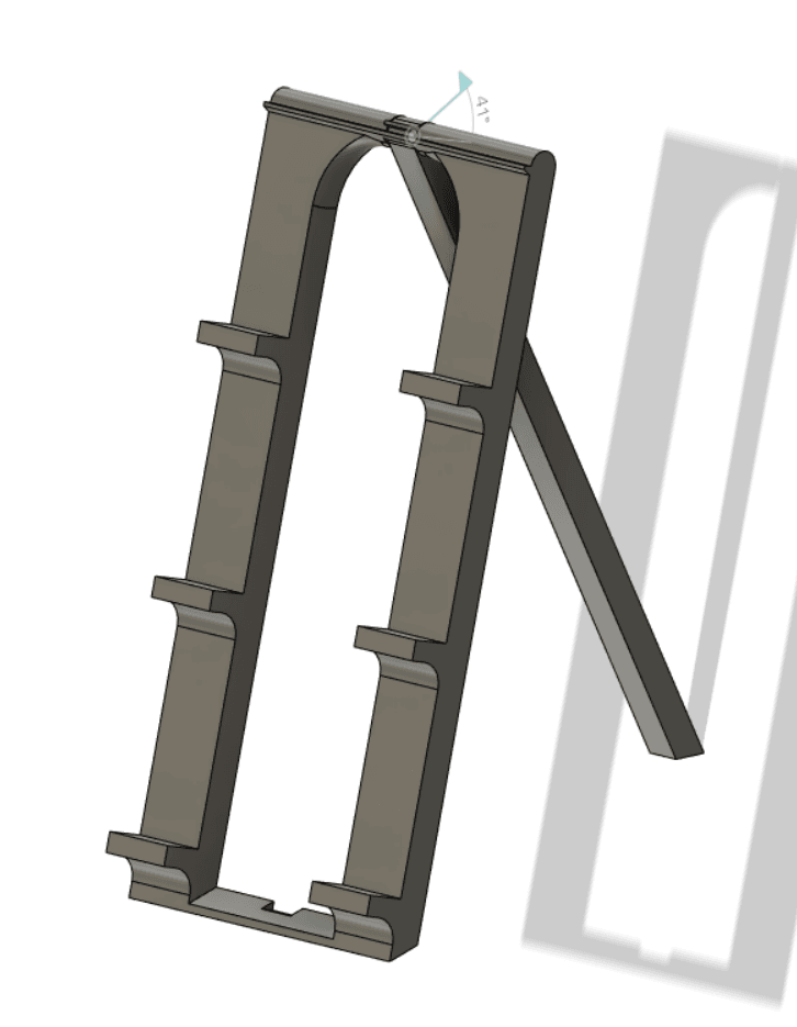 Print-in-Place Display Stand - Parametric 3d model