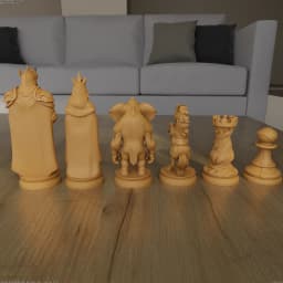 Organic Style Chess Pawn STL for 3D Printing 3d model