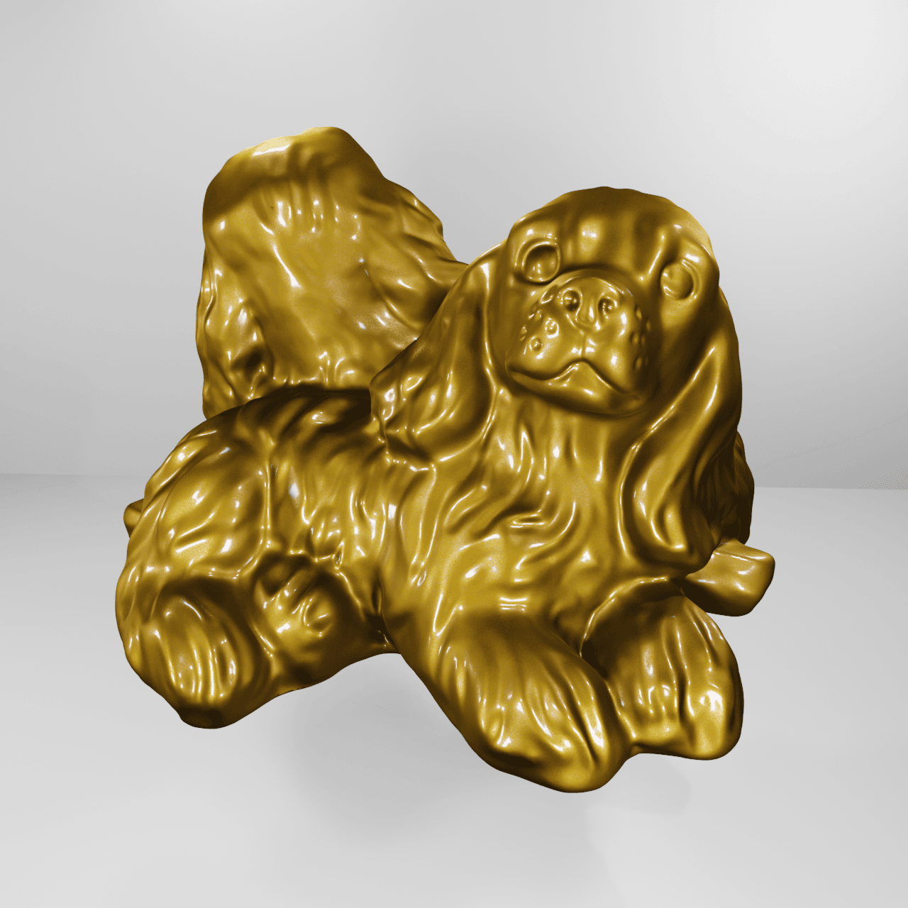 Cocker spaniel friend's 3d model