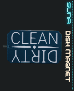 Magnetic Dishwasher Sign - CLEAN | DIRTY 3d model