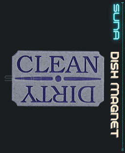 Magnetic Dishwasher Sign - CLEAN | DIRTY 3d model