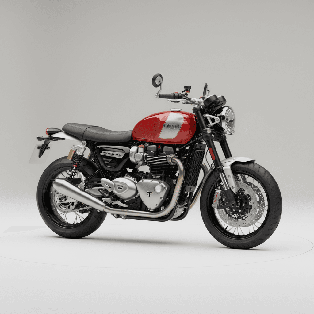 Triumph SpeedTwin1200 Retro Motorcycle 3d model