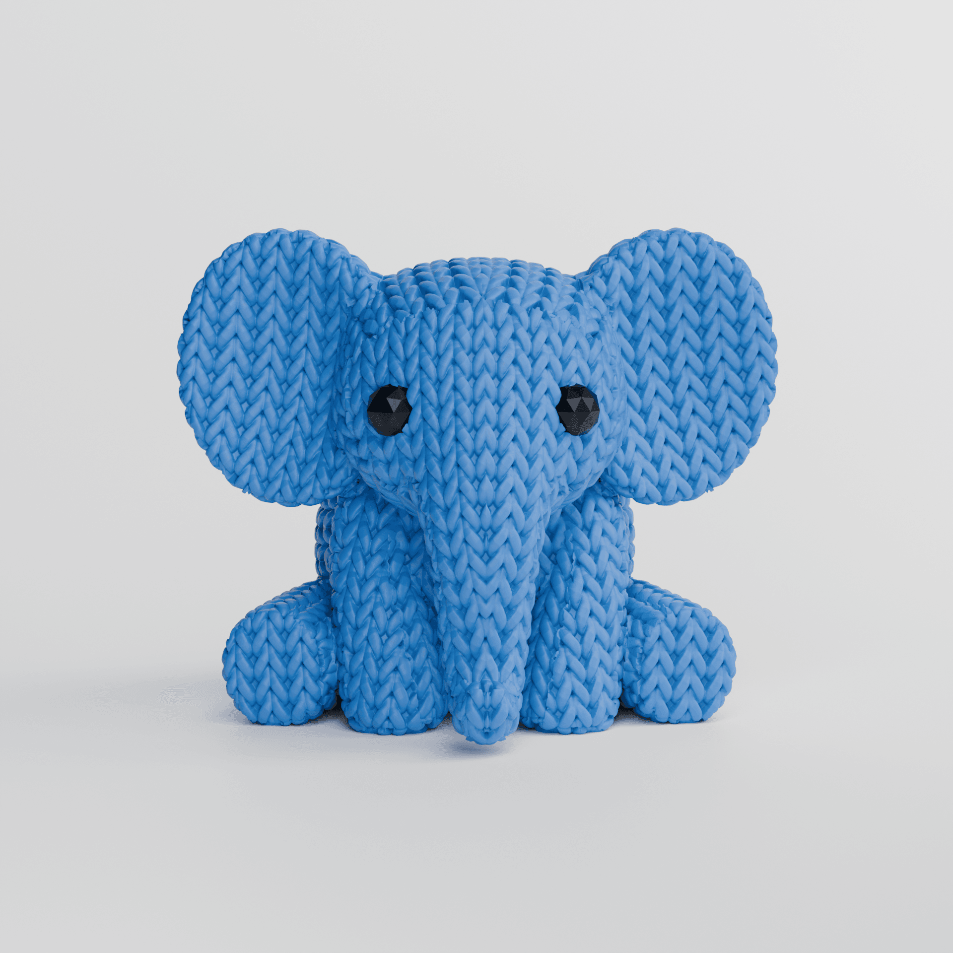 Knitted Elephant 3d model