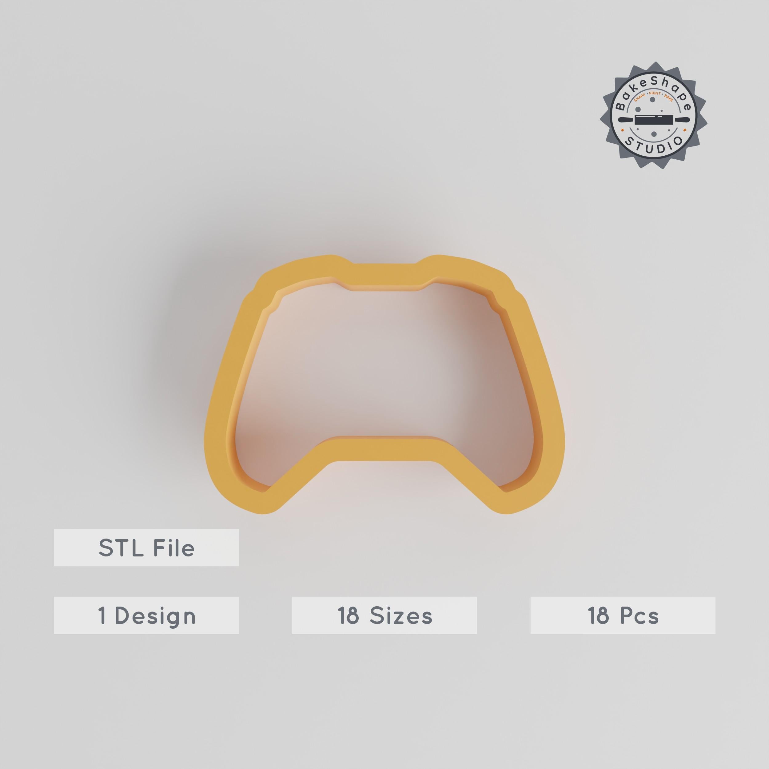 Gaming Controller Shape Cutter Set, 18 Sizes, 0.75"-5" for Cookies, Fondant & Clay PRODUCT_145 3d model