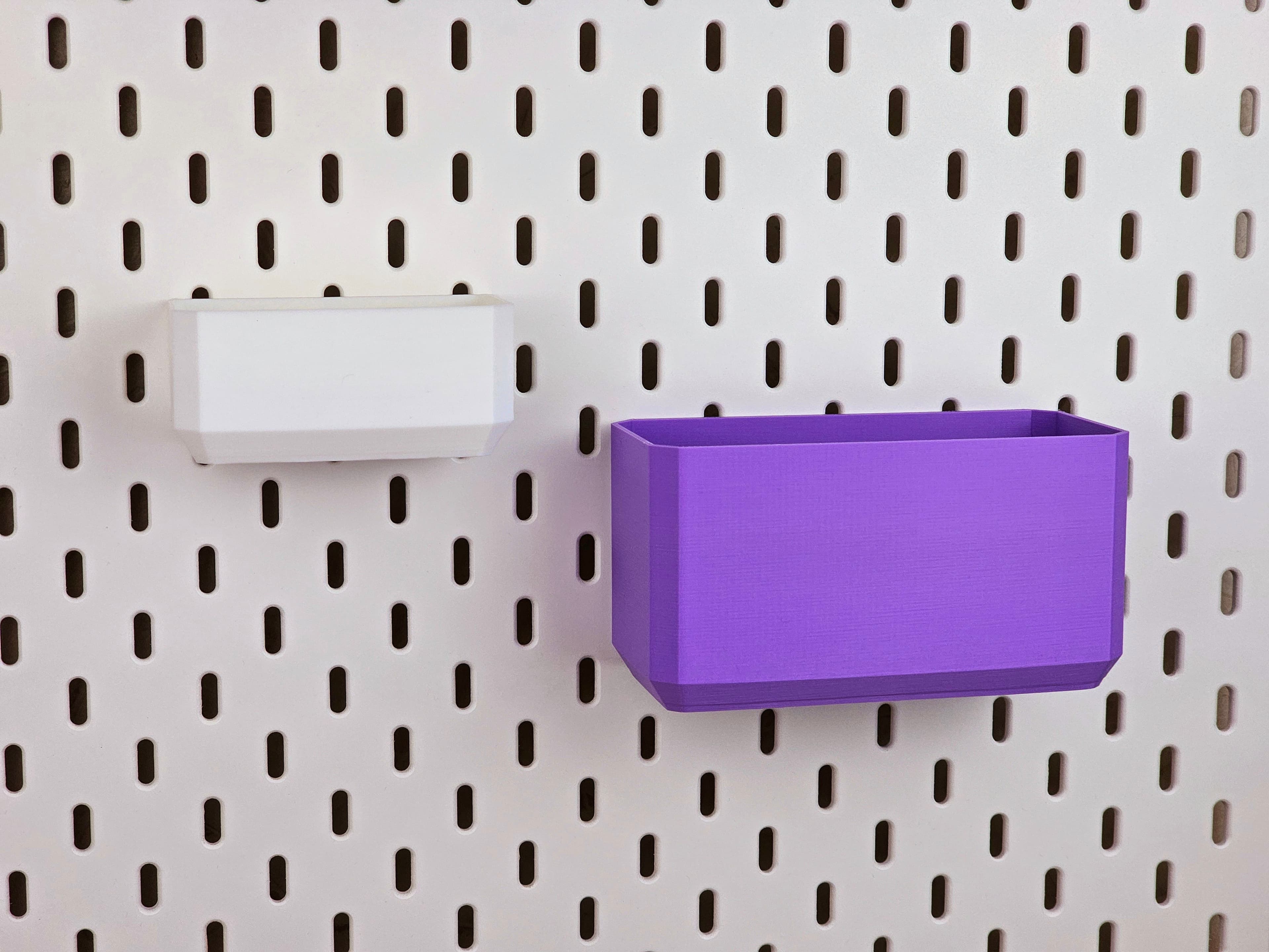 Gemstone Box for Ikea Skadis/Uppspel Pegboards in 9 Sizes 3d model