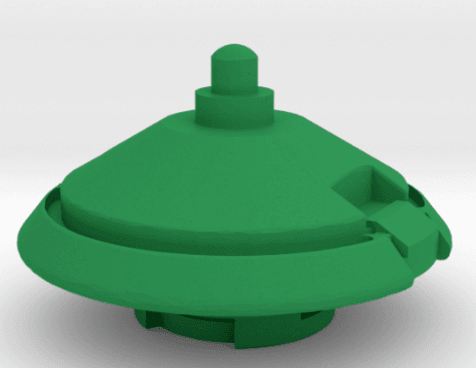 BEYBLADE RUSHING BOAR | COMPLETE | PLASTIC GEN SERIES 3d model