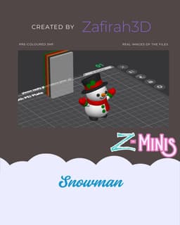 SNOWMAN CHRISTMAS Z-MINI FOR FREE 3d model