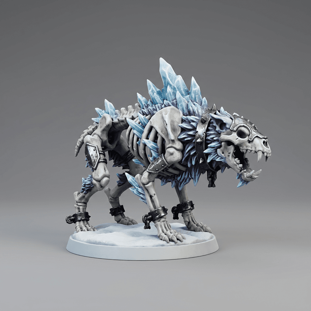 Iris and Orin - Frostbite Hound STL - Frostbound Necropolis 3d model
