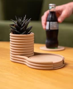 Coaster Planter 3d model