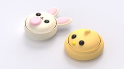 Bunny & Chick Clickers 3d model