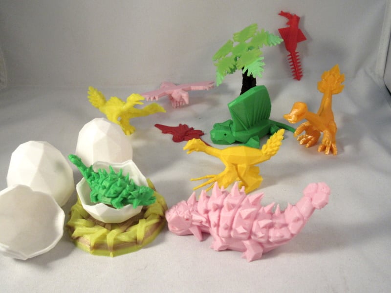 Low Poly Dinosaurs Set 4/4 3d model